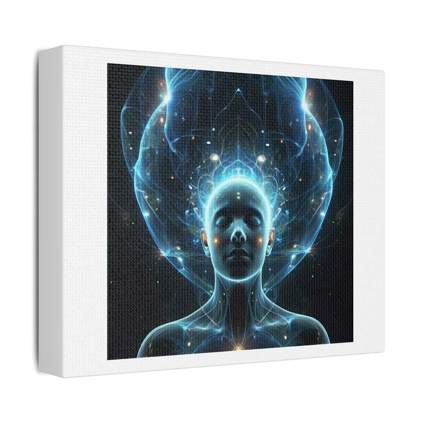 Human Consciousness in the Cosmos II, Abstract Art 'Designed by AI' Print on Canvas