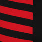 Banned Half Black-Half Stripes Leggings in Red
