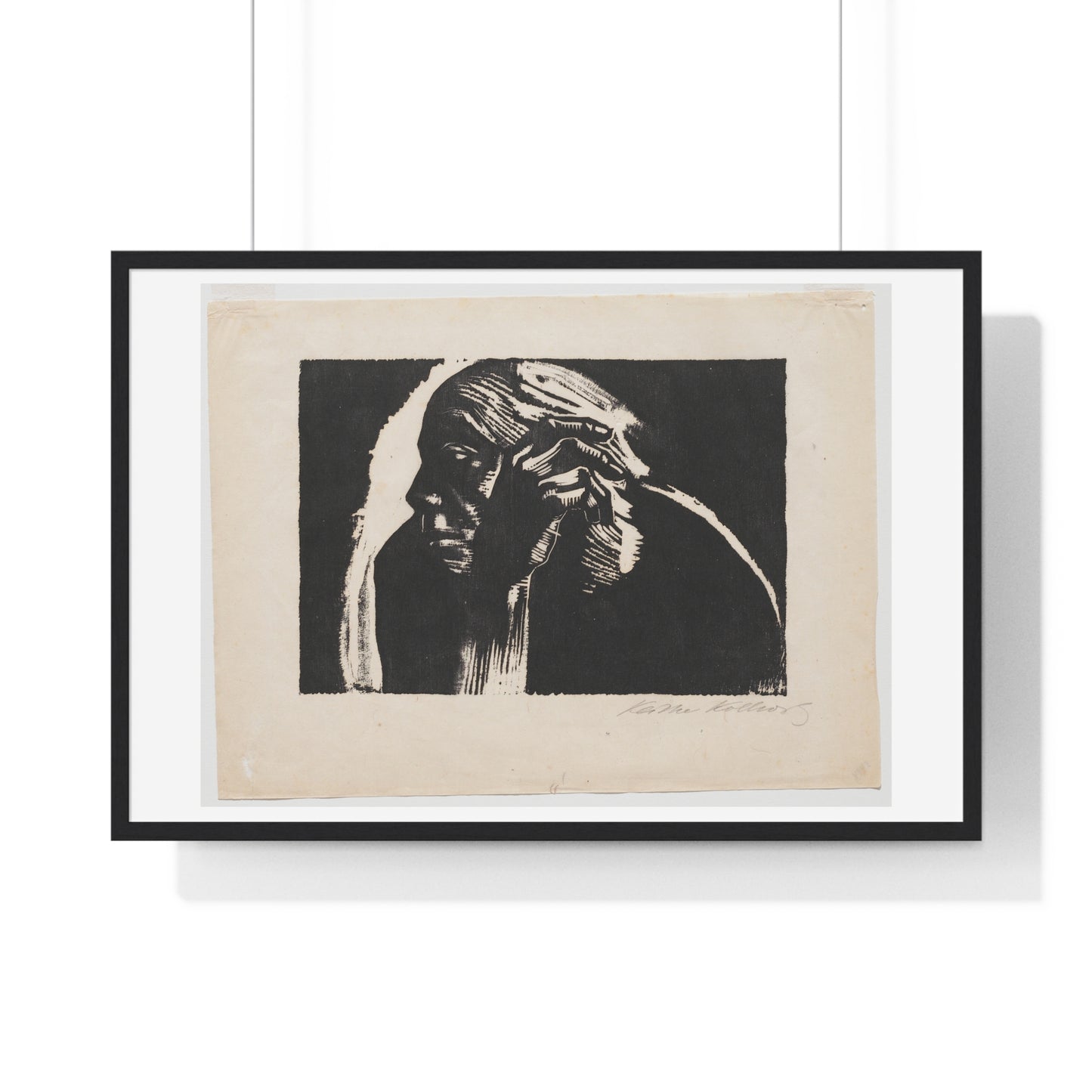 Self Portrait (1924) by Käthe Kollwitz, from the Original, Framed Art Print