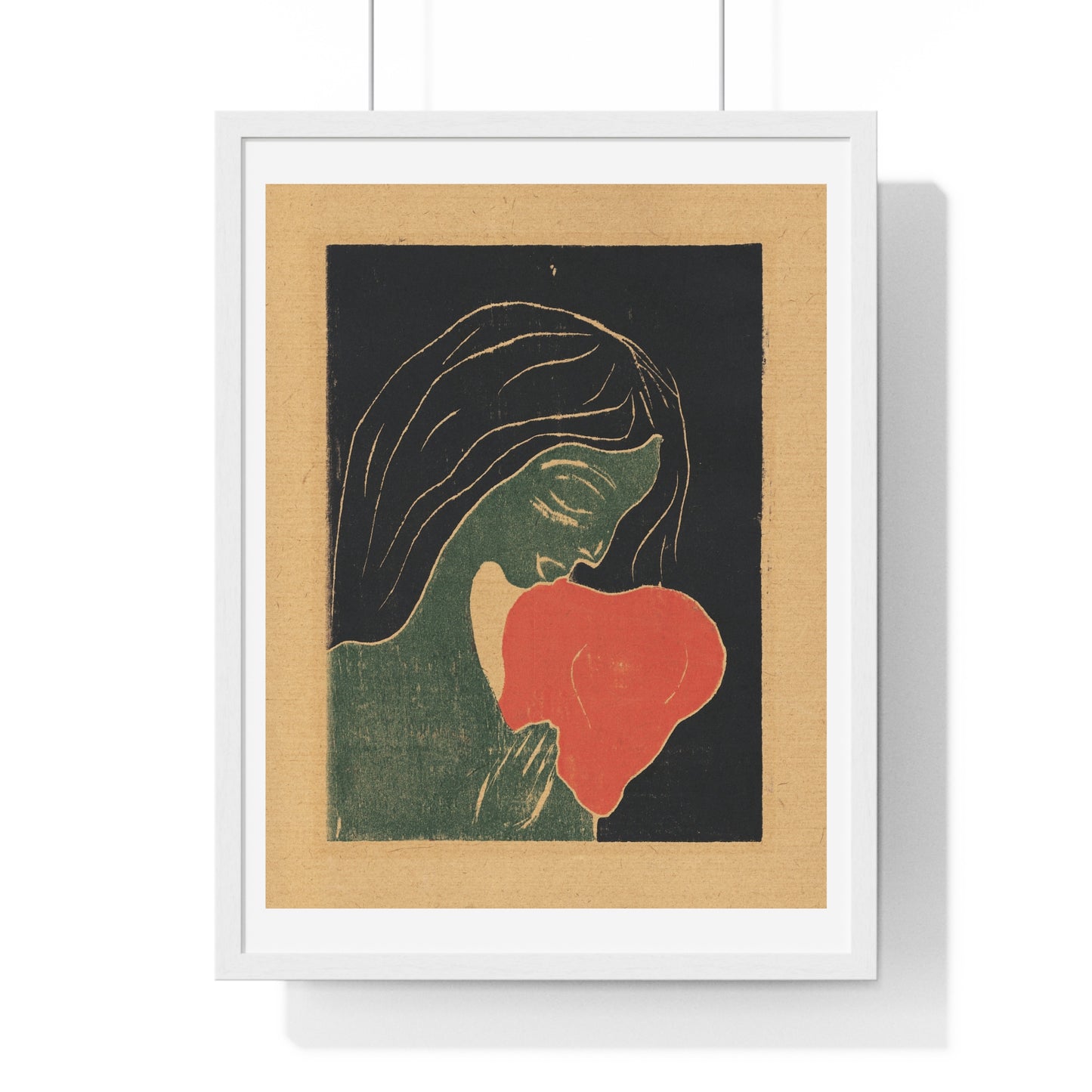 The Heart (1898–1899) by Edvard Munch, from the Original, Framed Print