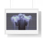 Man in the Energetic Realm, Abstract Art 'Designed by AI' Framed Print