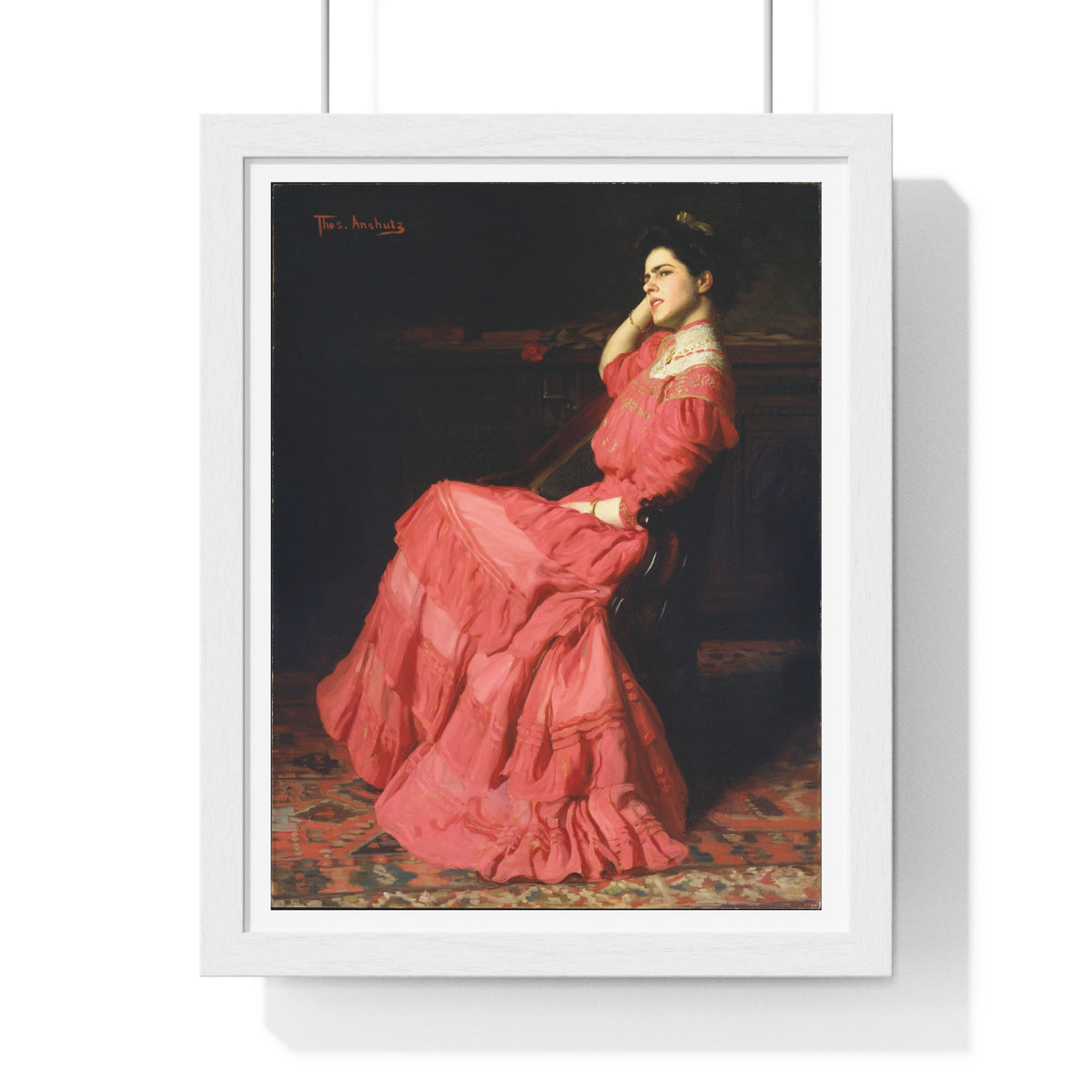 A Rose by Thomas Anshutz (1907) From the Original, Framed Art Print