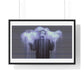 Man in the Energetic Realm, Abstract Art 'Designed by AI' Framed Print