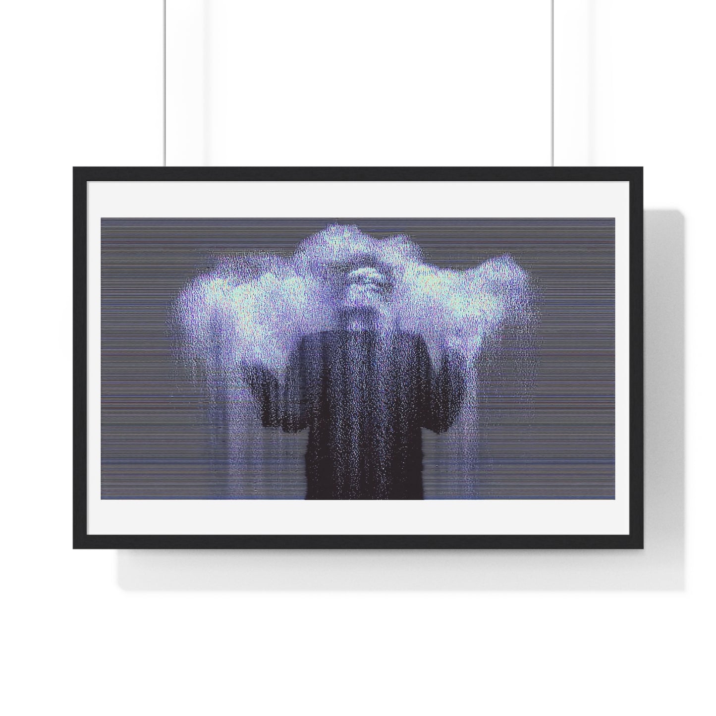 Man in the Energetic Realm, Abstract Art 'Designed by AI' Framed Print