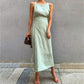 Vireous Everyday Elegant Sexy Condole Belt Dress