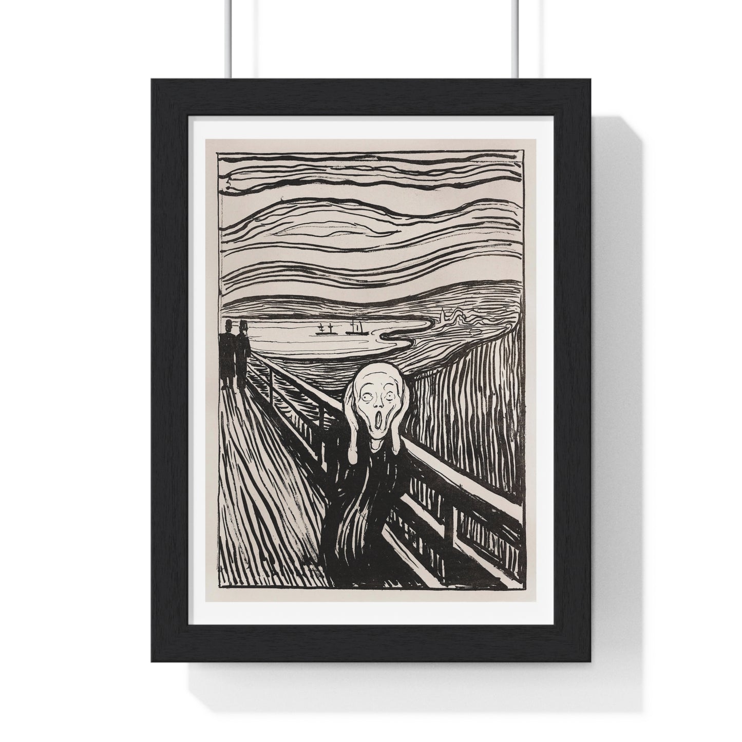 The Scream (1895) by Edvard Munch, from the Original, Framed Art Print