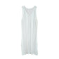 Vireous Sexy Hollow-Out White Crochet Beach Dress