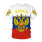 Russia Coat of Arms T-Shirt, Multi Designs