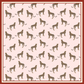 Leopard Chic Silk Scarf, Unisex 65cm Hand-Rolled Bandana Scarf