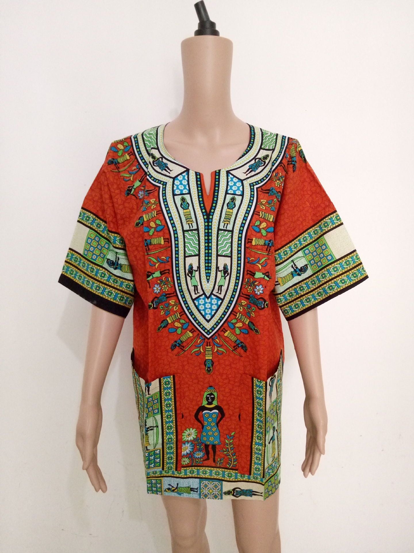 African National Costume, Special Occasion Short Kaftan Dress