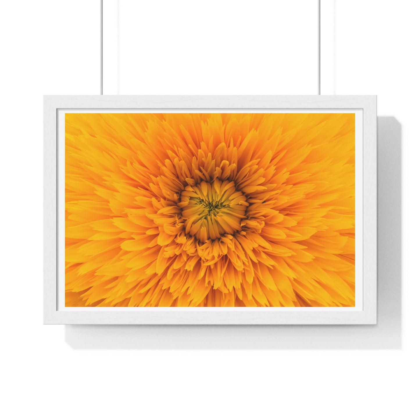 Vibrant Yellow Flower Relaxing Large Wall Art, Framed Print