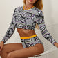 Surfing Swimsuit, Women's Long-Sleeve Push Up Swimwear