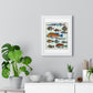 L’Histoire Générale des Voyages (1747-1780) by Unknown, a Collage of Colourful Rare Exotic Fish, from the Original, Framed Print