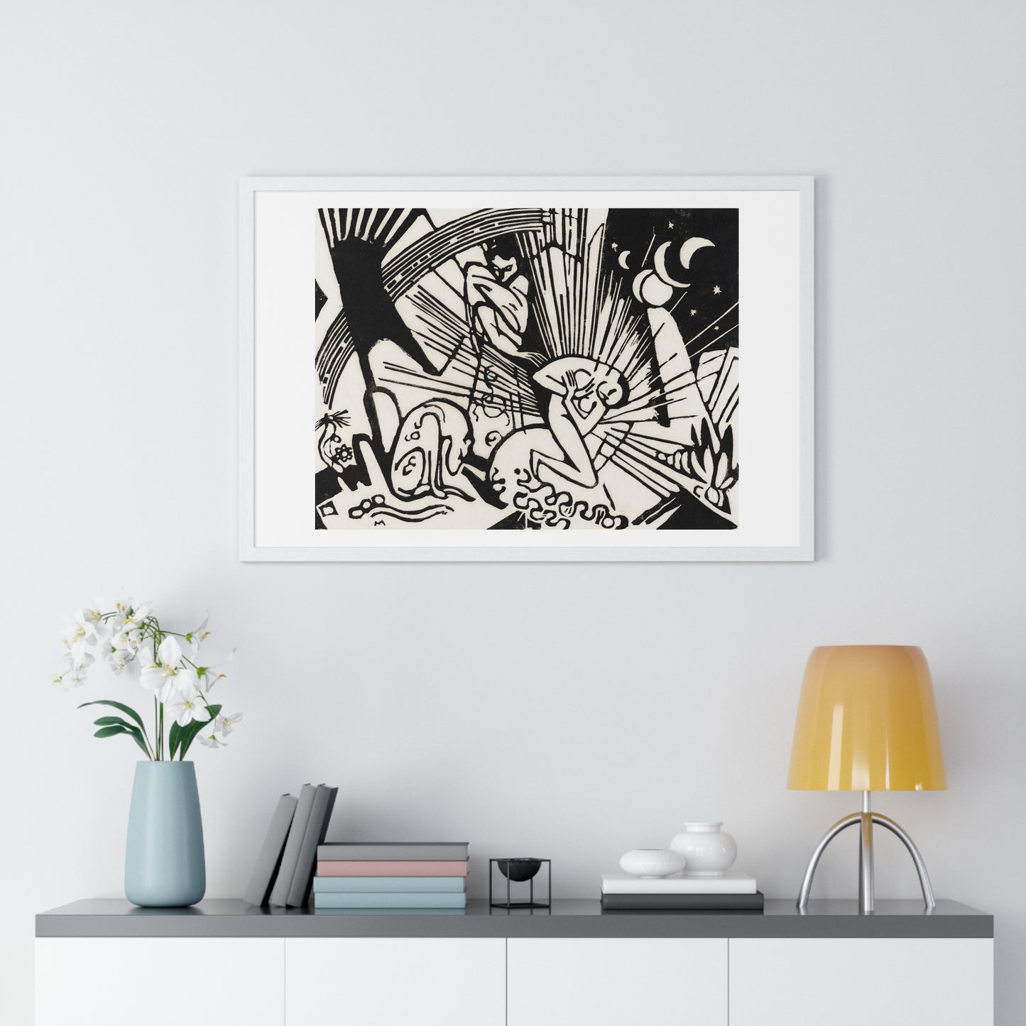 Reconciliation (1912) by Franz Marc, from the Original, Framed Art Print