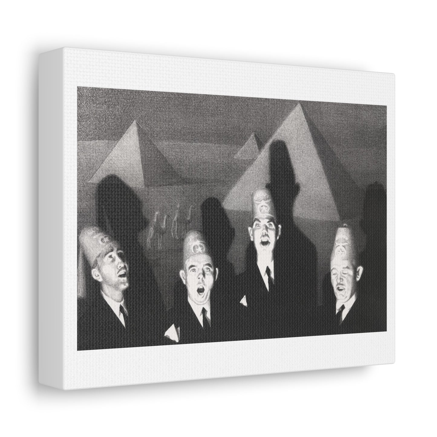 Shrine Quartet (1939) by Grant Wood, Art Print from the Original on Canvas