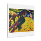 Houses at Murnau (1909) by Wassily Kandinsky Canvas Art Print from the Original