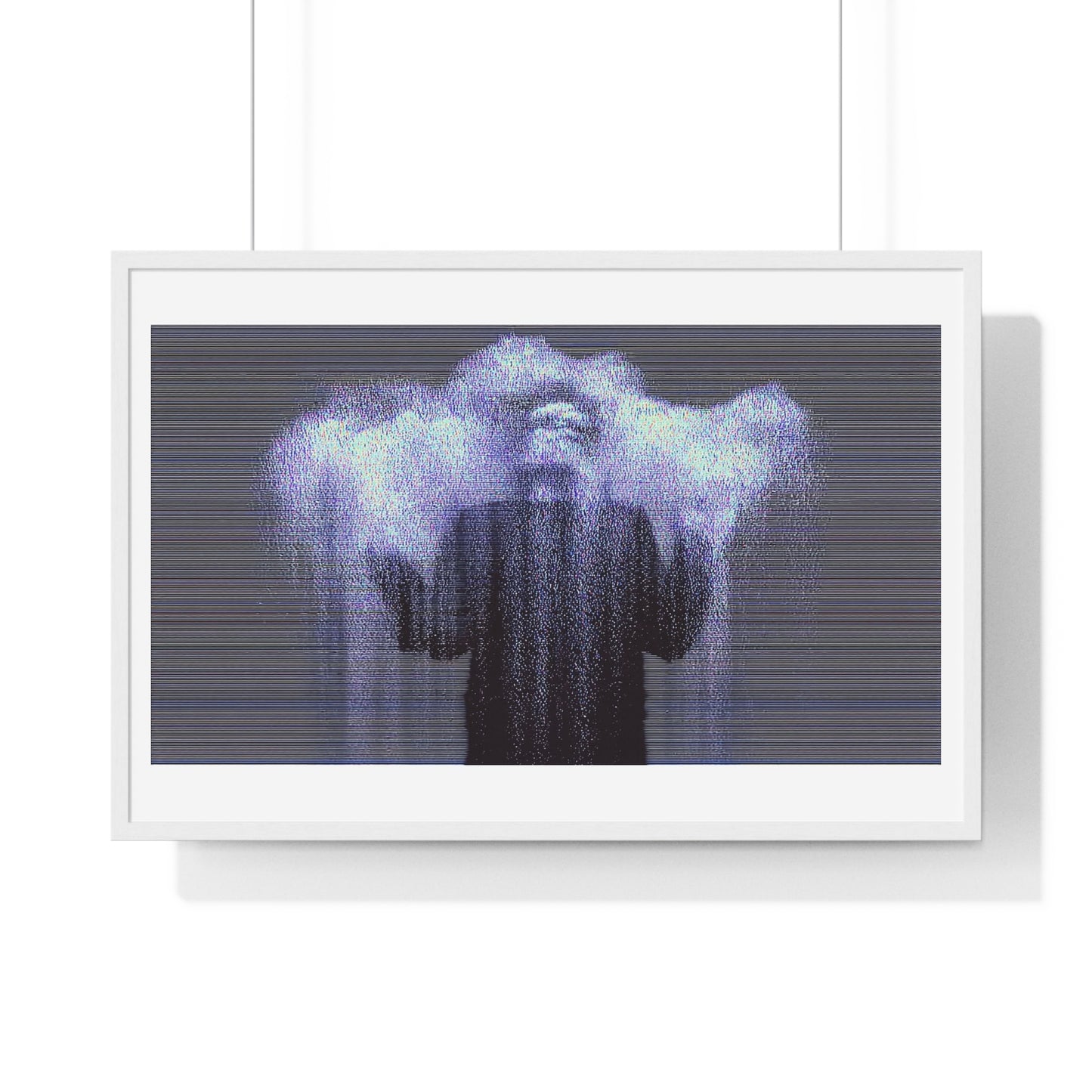 Man in the Energetic Realm, Abstract Art 'Designed by AI' Framed Print