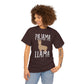 Pyjama Llama Heavy Cotton T-Shirt Quirky Women's Men's