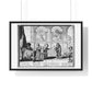 Children Playing with Toys, in the Background are Paintings of the Creation and the Creation of Adam, by Abraham Bosse (1636) Framed Print