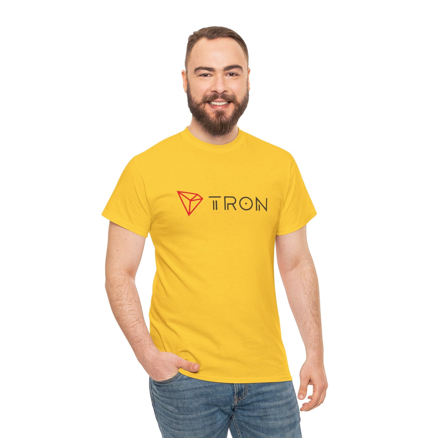 Tron (Blockchain) #TRX Crypto Unisex Heavy Cotton T-Shirt