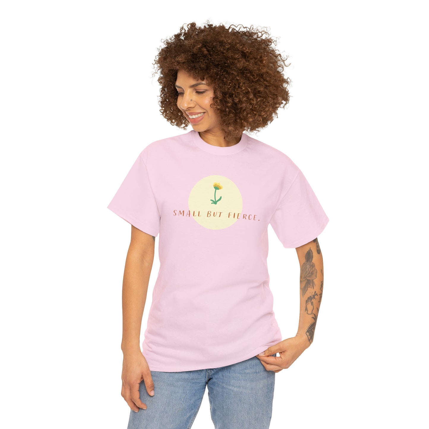 Small But Fierce ! Girl Power Cotton T-Shirt