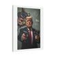 Gangster Donald Trump, Surrealist Art Print on Satin Canvas, Stretched