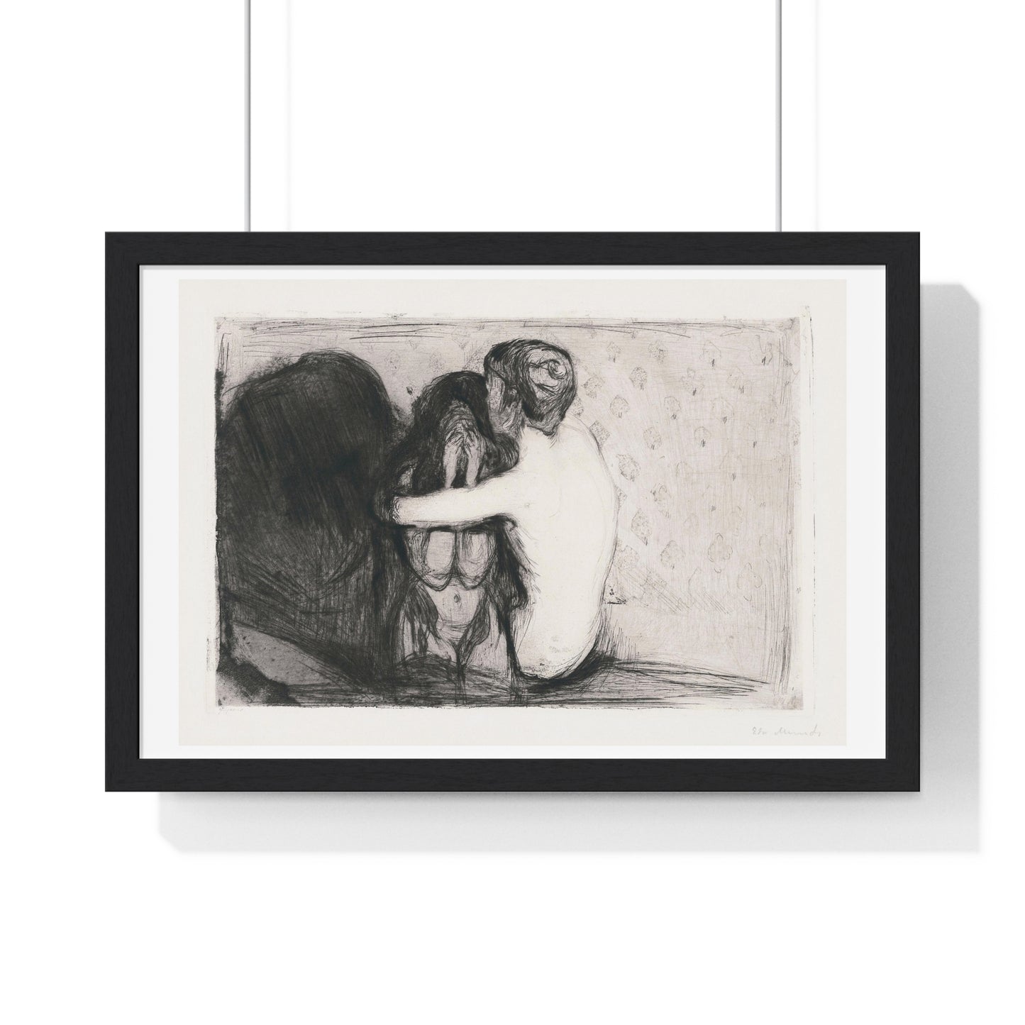 Consolation (1894) by Edvard Munch Framed Art Print