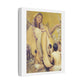Cinematic Golden Goddess, Satin Canvas Wall Art