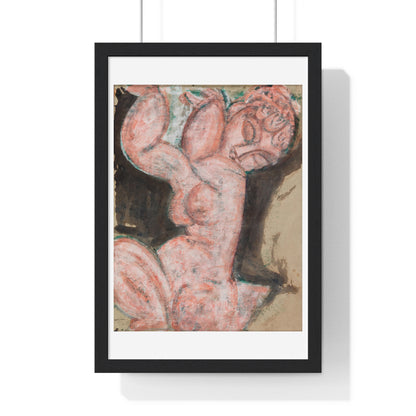 Pink Nude (1914-1915) by Amedeo Modigliani, from the Original, Framed Art Print