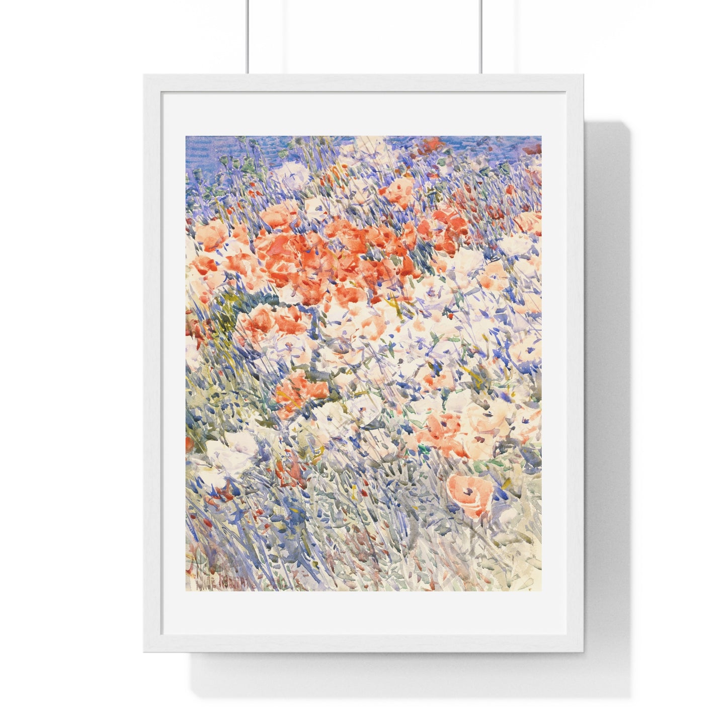 The Island Garden by Childe Hassam (1892) from the Original, Framed Art Print