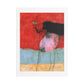Bird, Neo-Surrealism, Art Print on Satin Canvas, Stretched