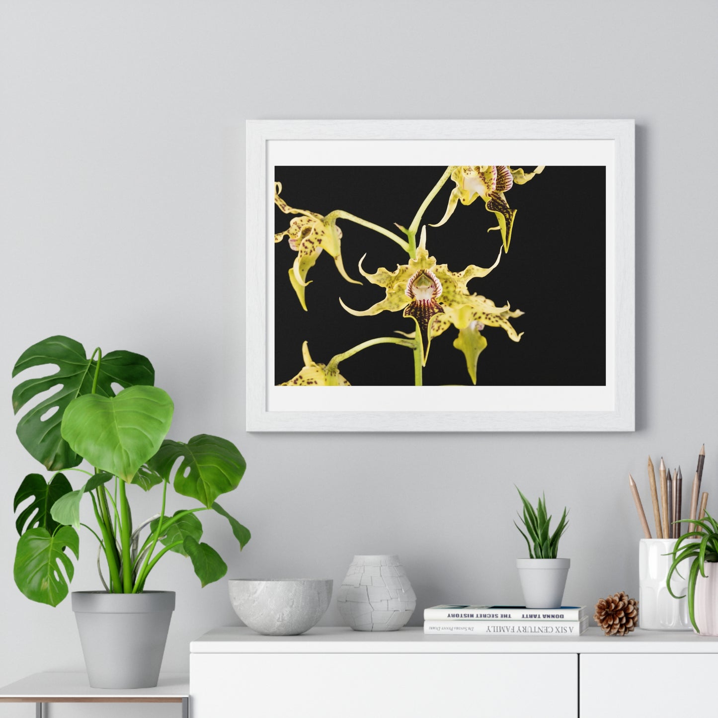 Dendrobium Alexandrae 'Fruits of Love' Orchid Essence, from the Original, Framed Print