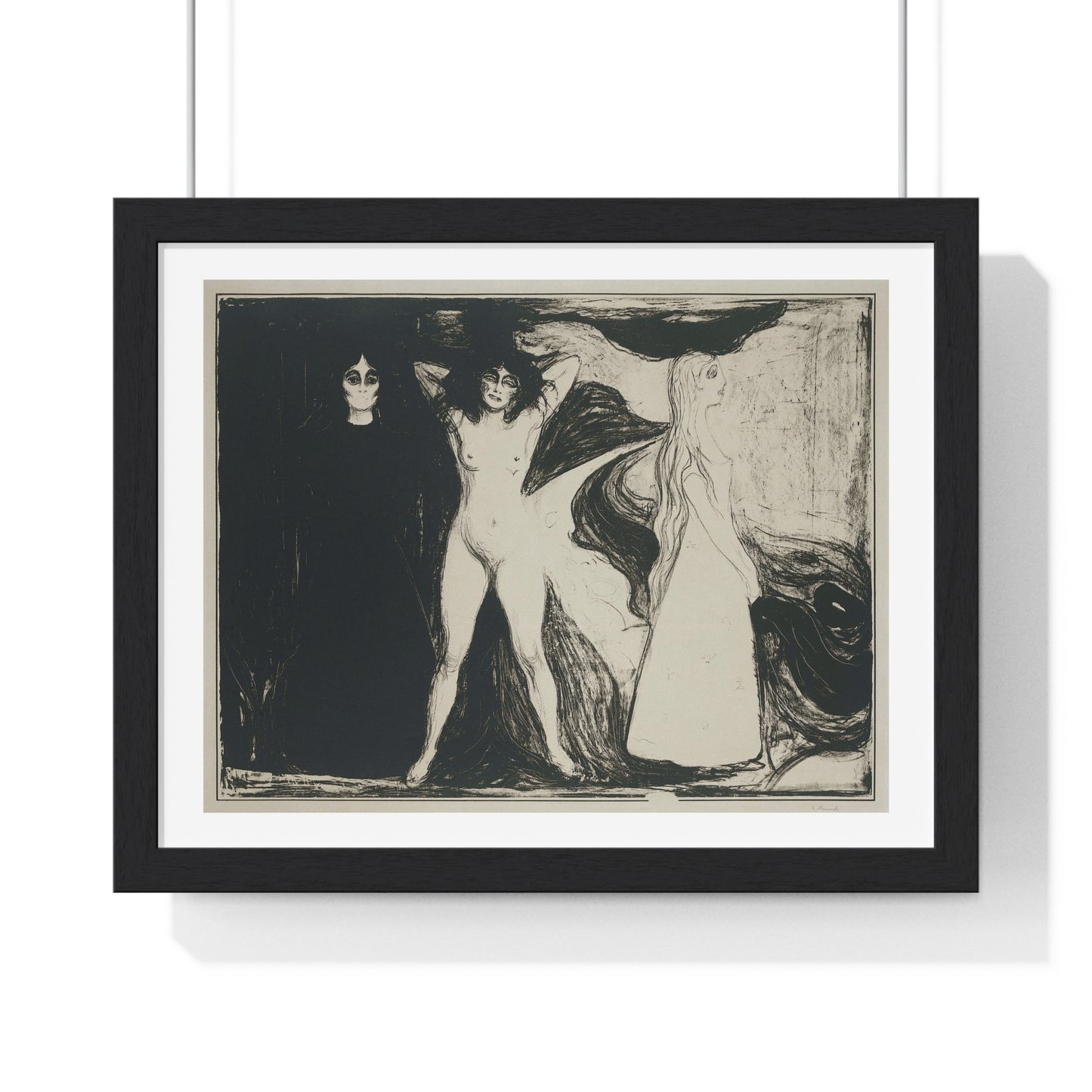 Das Weib (De Sfinx) (1899) by Edvard Munch Framed Art Print