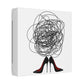 Fashion Stilettos Cartoon Art 'Designed by AI' Canvas Art Print
