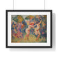 Giclée Print Depicting Two Running Nymphs (1906) by Henri-Edmond Cross from the Original, Framed Art Print