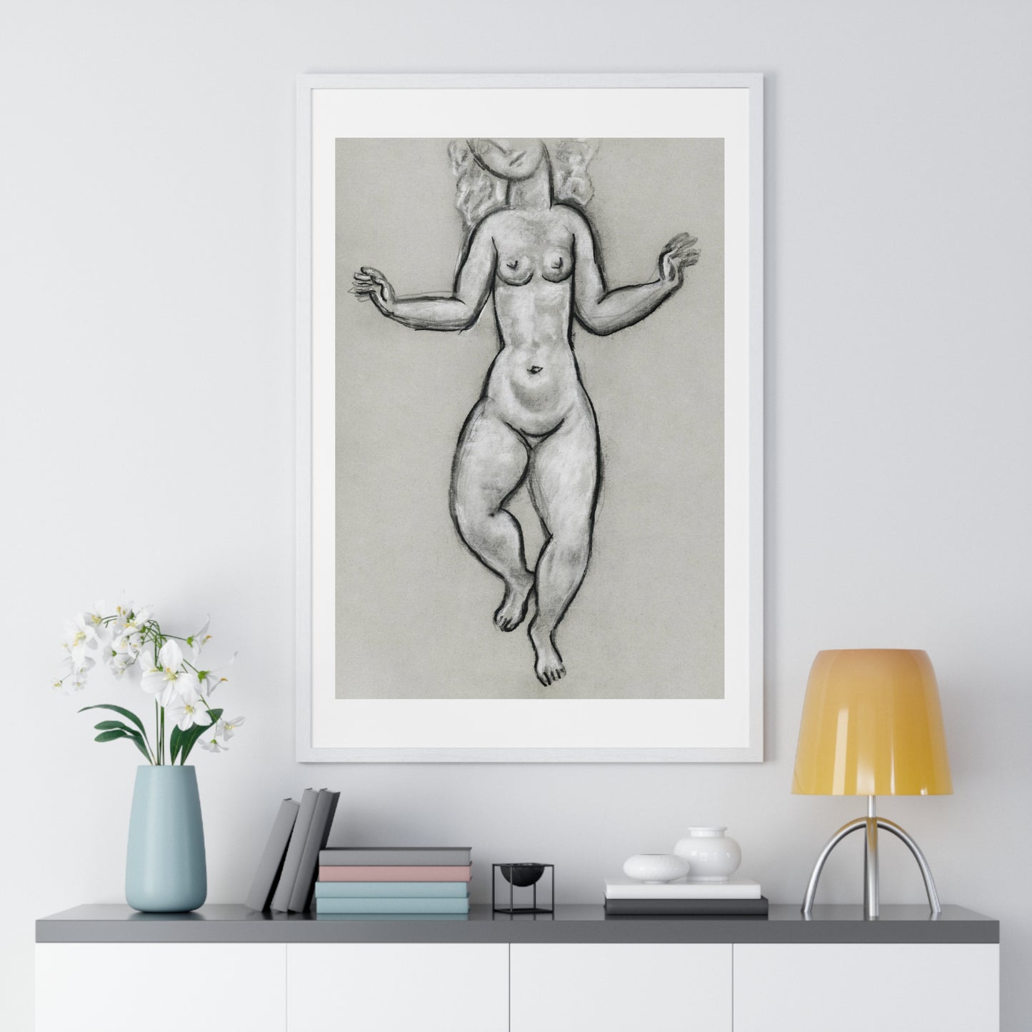 Dancing Naked Woman (circa 1891–1941) by Leo Gestel, from the Original, Framed Art Print