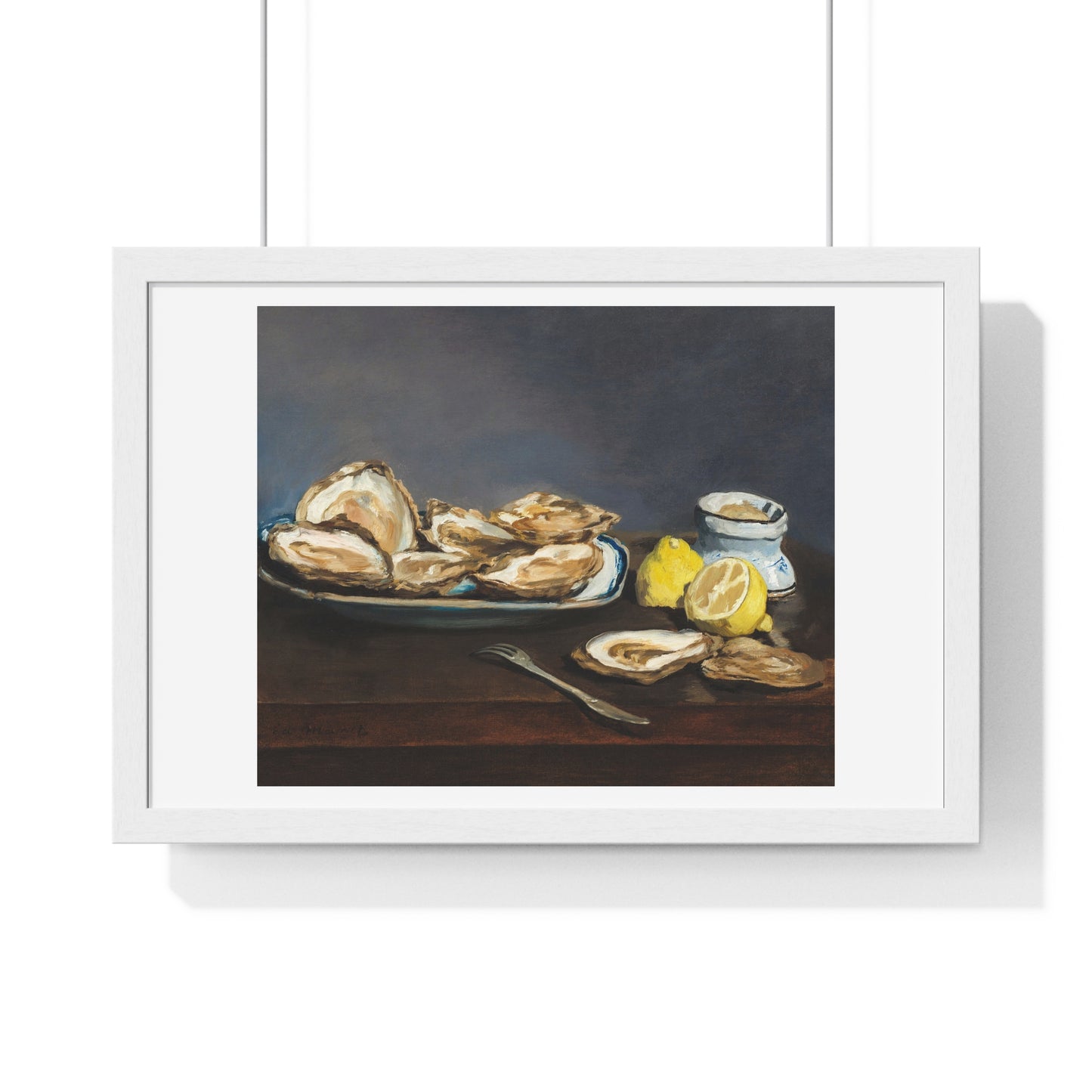 Oysters (1862) by Edouard Manet, from the Original, Framed Art Print