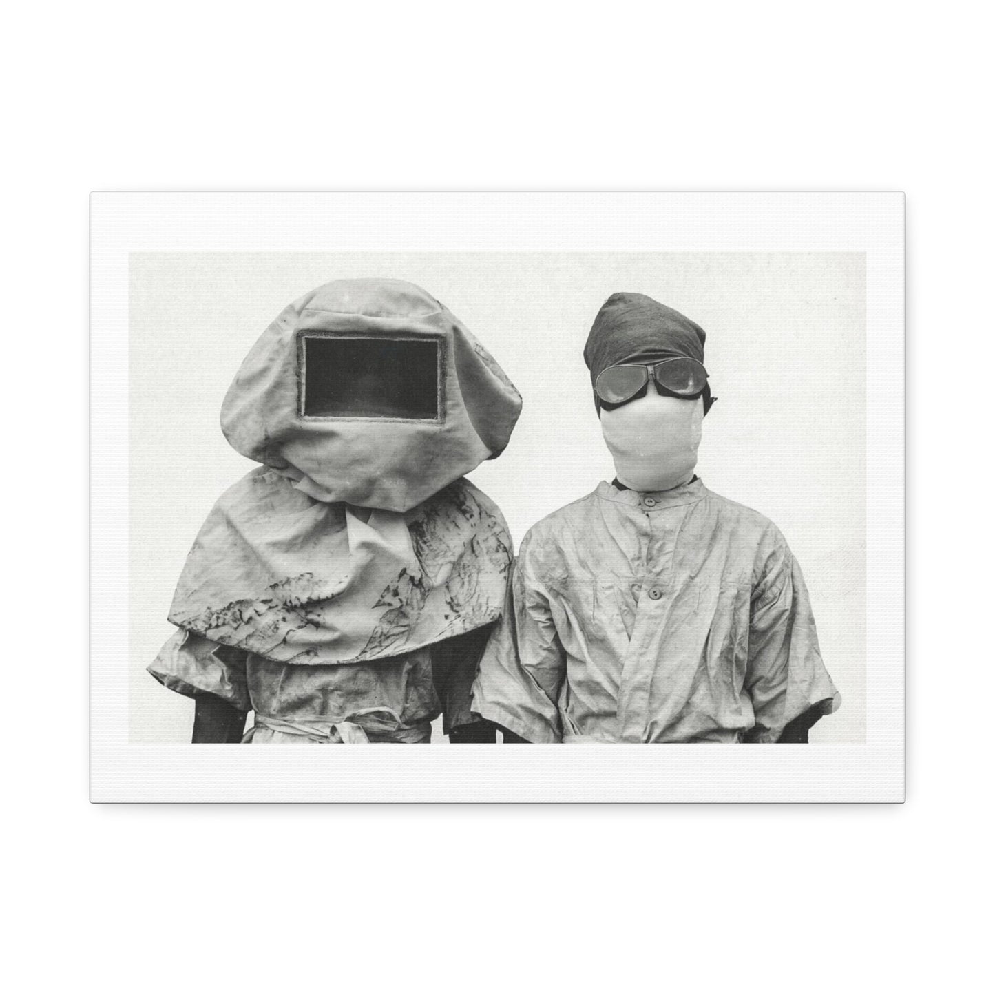 Masks Worn During Experiments with Plague, Manila, Philippines (1912) Art Print from the Original on Canvas