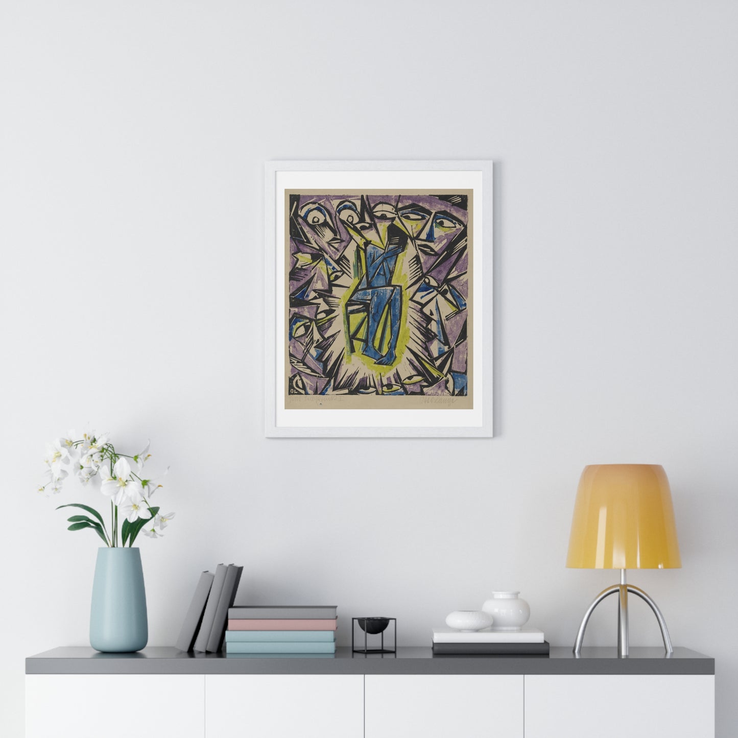 Vision by Otto Lange from the Original, Framed Art Print