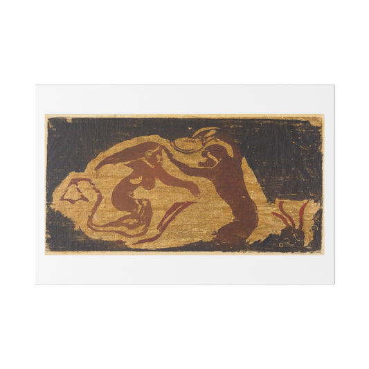 The Mermaid and the Monkey (1848-1903) by Paul Gauguin, from the Original, Canvas Art Print