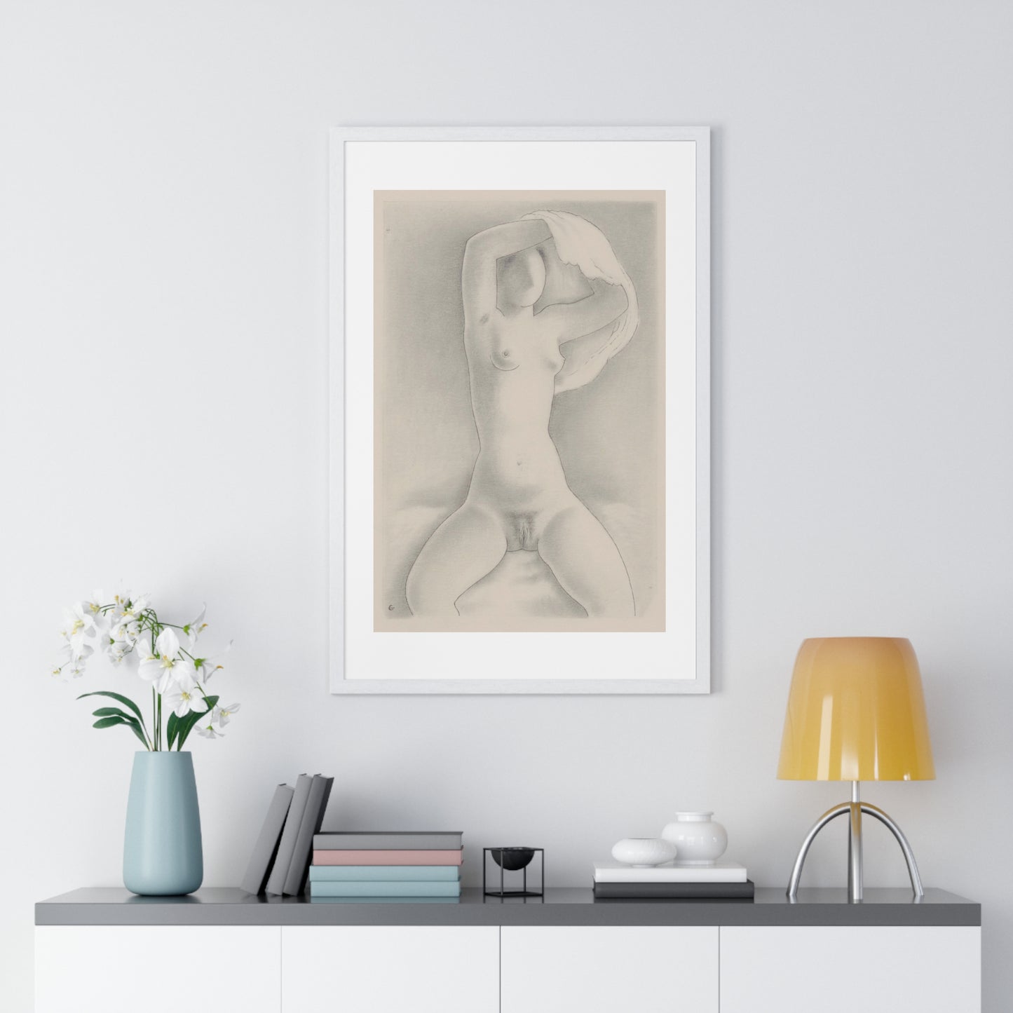 Woman With Shirt VIII by Mikuláš Galanda from the Original, Framed Art Print