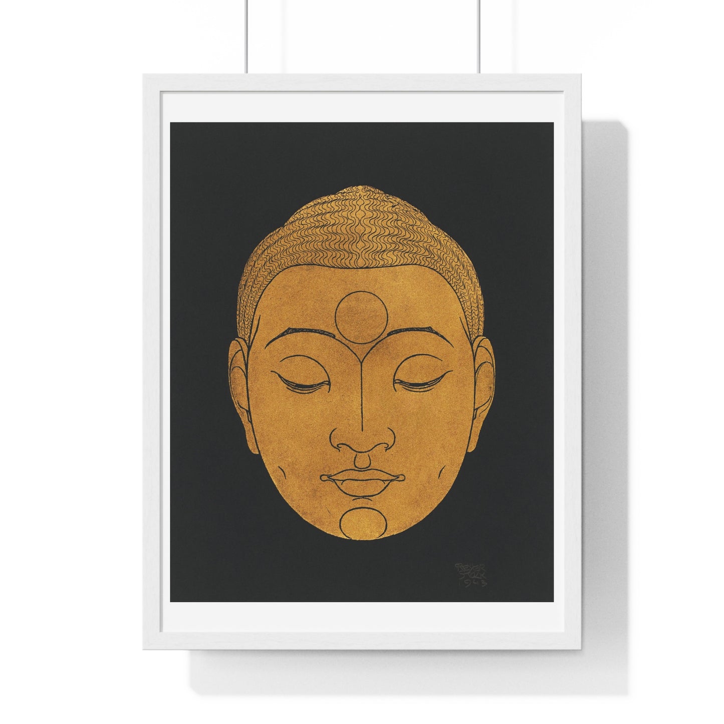 Head of Buddha (1943) by Reijer Stolk, from the Original, Framed Art Print