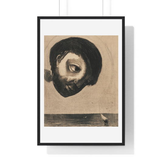 Guardian Spirit of the Waters (1878) by Odilon Redon from the Original, Framed Art Print