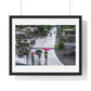 People Walking in the Rain in a Small Village, Nueva Vizcaya, Philippines (2017) Photographic Art, from the Original, Framed Print