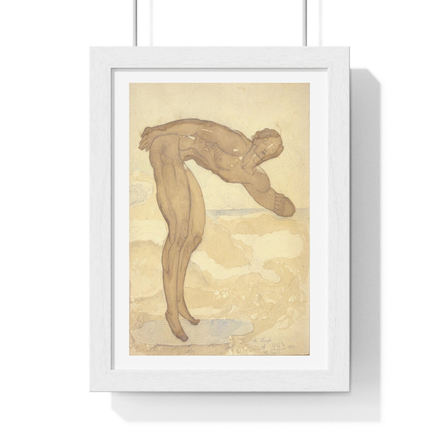 The Leap of the Soul (1921) by George Grey Barnard, from the Original, Framed Art Print