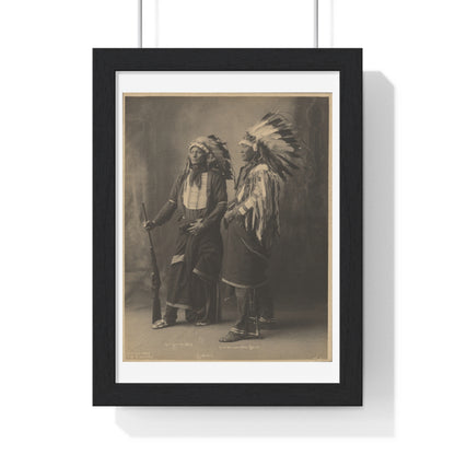 Chief Goes to War and Chief Hollow Horn Bear, Sioux, by Adolph F Muhr and Frank A Rinehart, from the Original, Framed Print