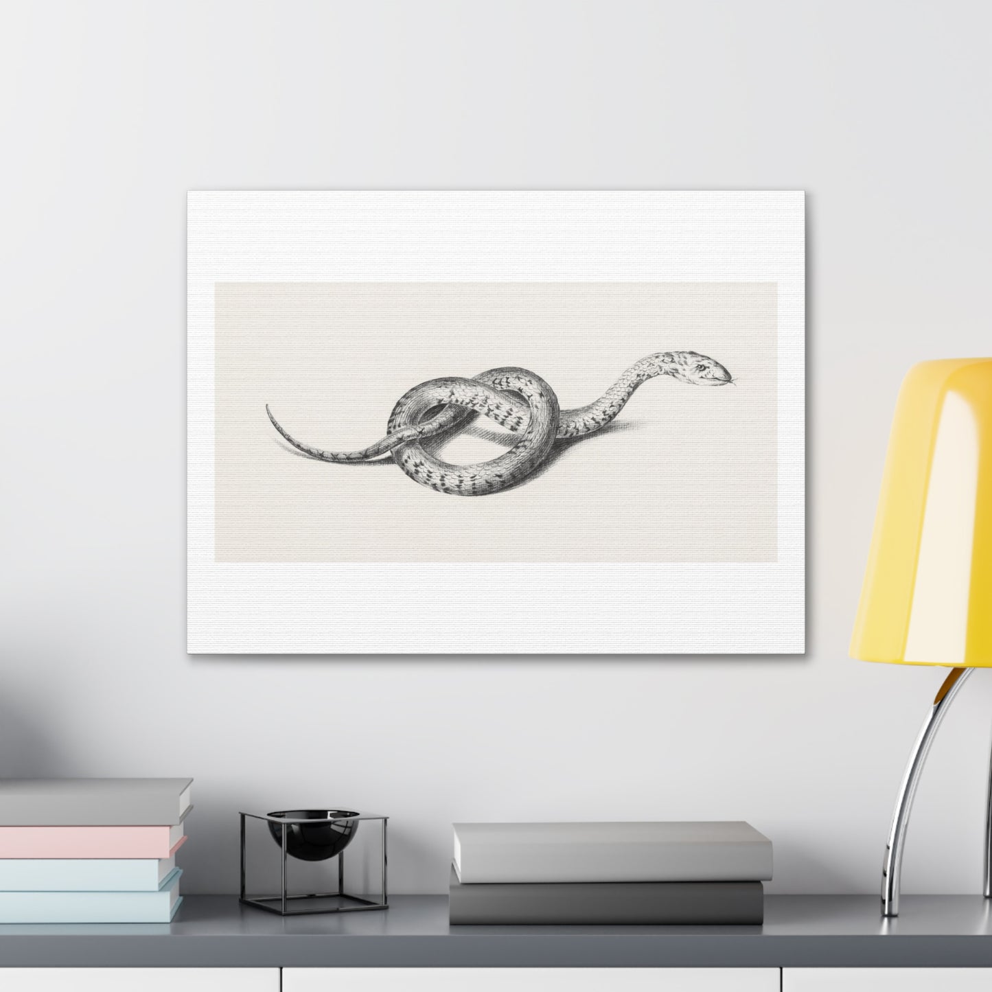 Snake Art 'Slang' (1775–1833) by Jean Bernard, Canvas Art Print from the Original