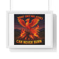 What Once Was Ashes, Can Never Burn, Cartoon Art, Framed Print