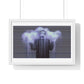 Man in the Energetic Realm, Abstract Art 'Designed by AI' Framed Print