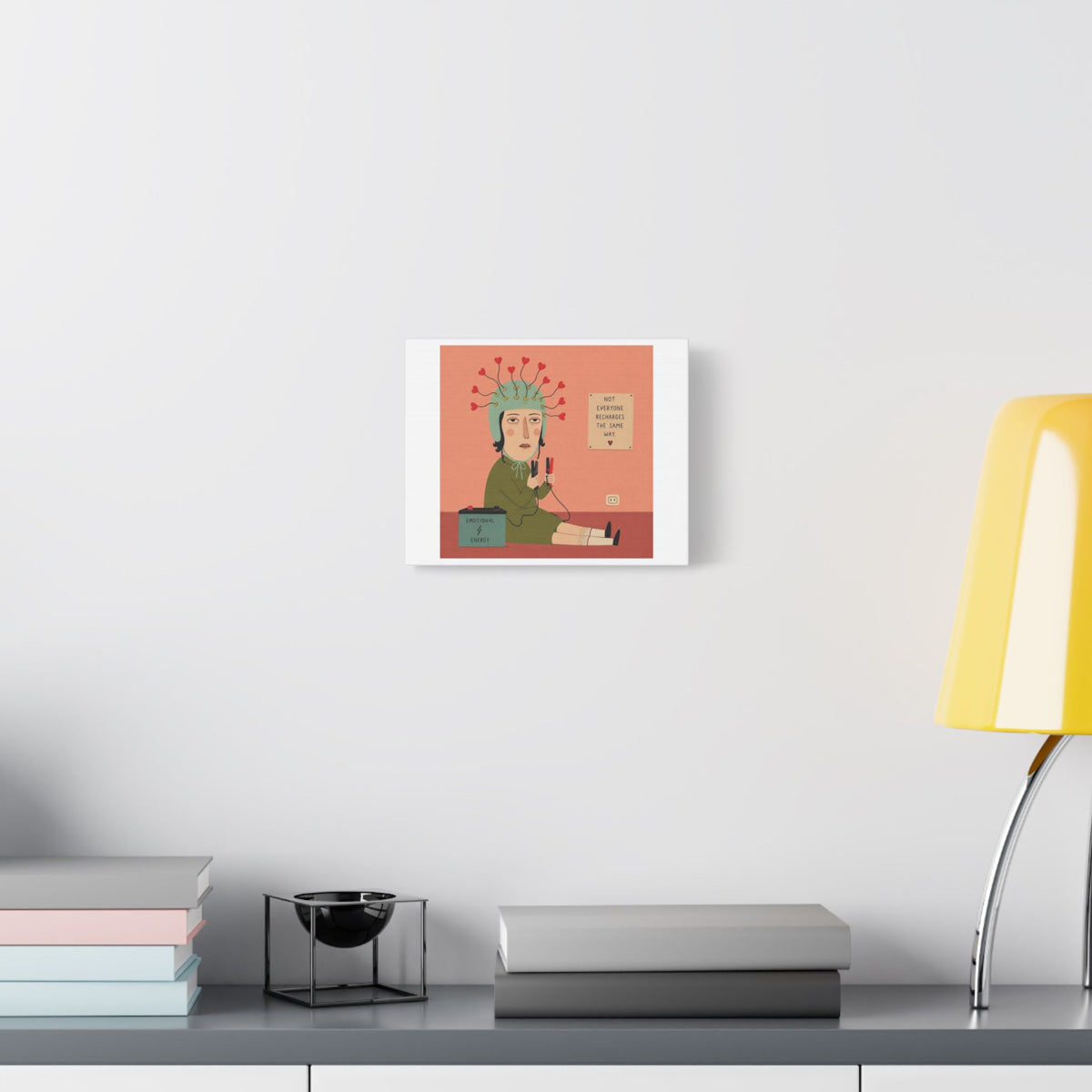 Emotional Energy, Cartoon Art Print on Canvas